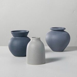 Hearth & Hand with Magnolia 3ct Assorted  Ceramic Bud Vases 4”